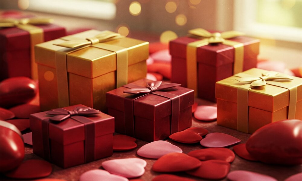 Geschenke zum Valentinstag | © Johanna Steinschulte/KI generiert