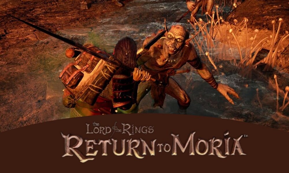 Ein Zwerg, der in den Minen von Moria gegen einen Ork kämpft | © Amazon