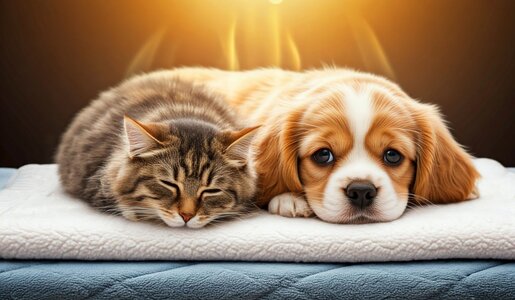 Heizdecken für Katzen und Hunde | © Johanna Steinschulte/Ki generiert