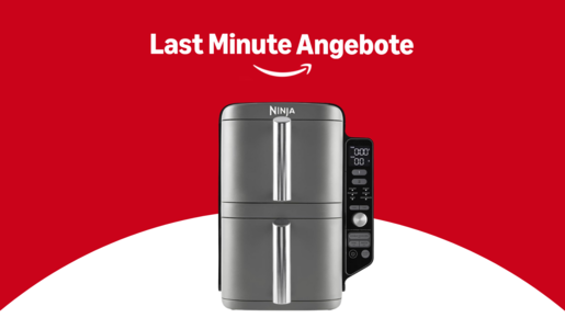 Last Minute-Angebote: Sichert euch die Ninja Heißluftfritteuse mit zwei Fächern 30 Prozent günstiger | © Amazon