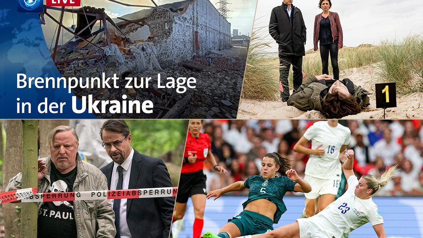 Sport, Krimis und Nachrichten: Die größen TV-Hits 2022 nach Einschaltquote. | © ARD / ZDF