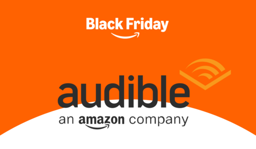 Der Schriftzug "Black Friday 2024", darunter das Logo von Amazon Audible vor rotem Hintergrund | © Amazon